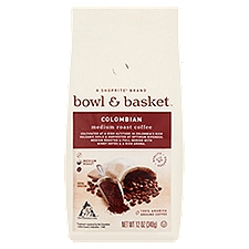 Bowl & Basket Colombian Medium Roast Coffee, 12 oz, 12 Ounce