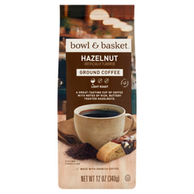 Bowl & Basket Hazelnut Medium Roast Coffee, 12 oz