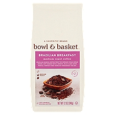 Bowl & Basket Brazilian Breakfast Medium Roast, Coffee, 12 Ounce
