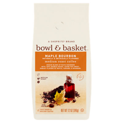 Bowl & Basket Maple Bourbon Medium Roast Coffee, 12 oz, 12 Ounce
