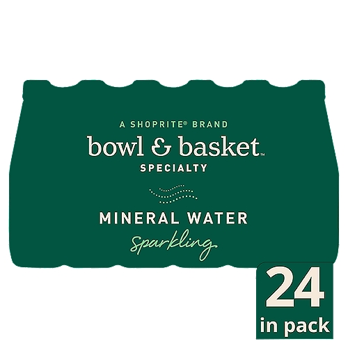 Bowl & Basket Specialty Sparkling Mineral Water, 16.9 fl oz, 24 count
