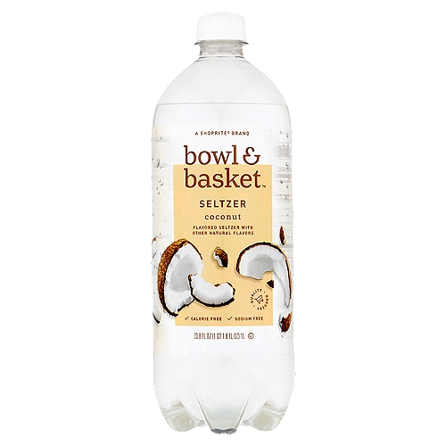 Bowl & Basket Coconut Seltzer, 33.8 fl oz