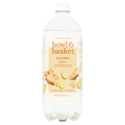 Bowl & Basket Ginger Seltzer, 33.8 fl oz, 33.8 Fluid ounce
