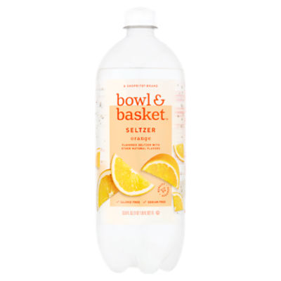 Bowl & Basket Orange Seltzer, 33.8 fl oz