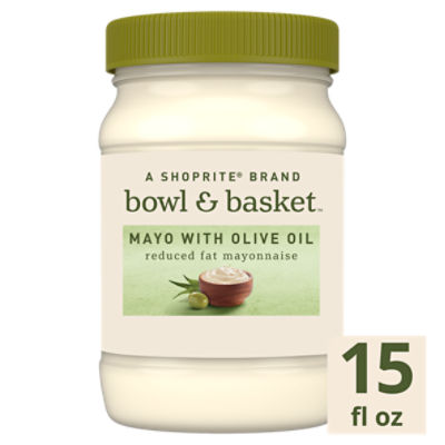 Bowl & Basket Mayo with Olive Oil, 15 fl oz, 15 Fluid ounce