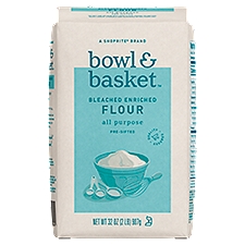 Bowl & Basket Pre-Sifted Bleached Enriched All Purpose Flour, 32 oz, 2 Pound