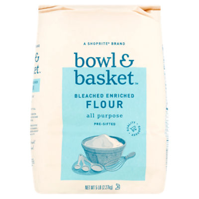 Bowl & Basket Pre-Sifted Bleached Enriched All Purpose Flour, 5 lb