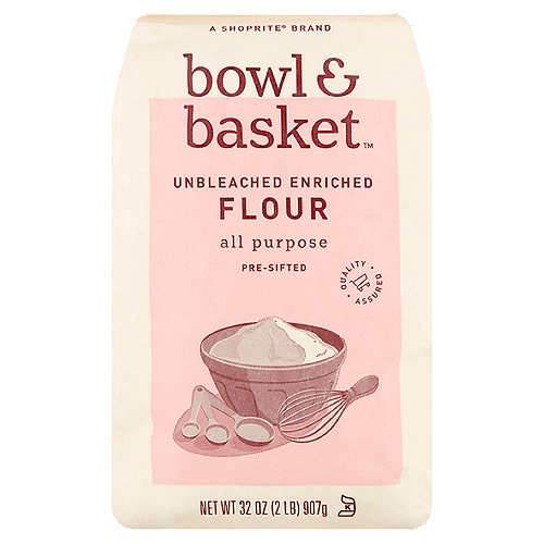 Bowl & Basket Pre-Sifted Unbleached Enriched All Purpose Flour, 32 oz