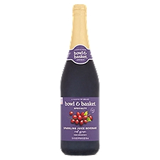 Bowl & Basket Specialty Red Grape, Sparkling Juice Beverage, 25.4 Fluid ounce