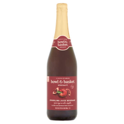 Bowl & Basket Specialty Pomegranate Apple Sparkling Juice Beverage, 25.4 fl oz