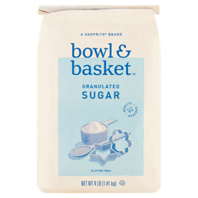 Bowl & Basket Granulated Sugar, 4 lb, 4 Pound