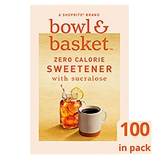 Bowl & Basket Zero Calorie Sweetener with Sucralose, 100 count, 3.52 oz