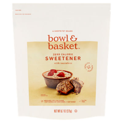 Bowl & Basket Zero Calorie Sweetener with Sucralose, 9.7 oz, 9.7 Ounce