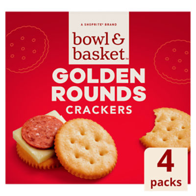 Bowl & Basket Golden Rounds Crackers, 4 count, 13.7 oz, 13.7 Ounce