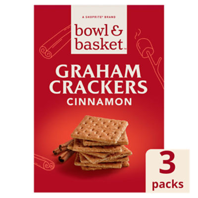 Bowl & Basket Cinnamon Graham Crackers, 3 count, 14.4 oz, 14.4 Ounce