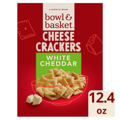Bowl & Basket White Cheddar Cheese Crackers, 12.4 oz, 12.4 Ounce