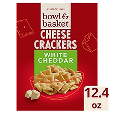 Bowl & Basket White Cheddar Cheese Crackers, 12.4 oz