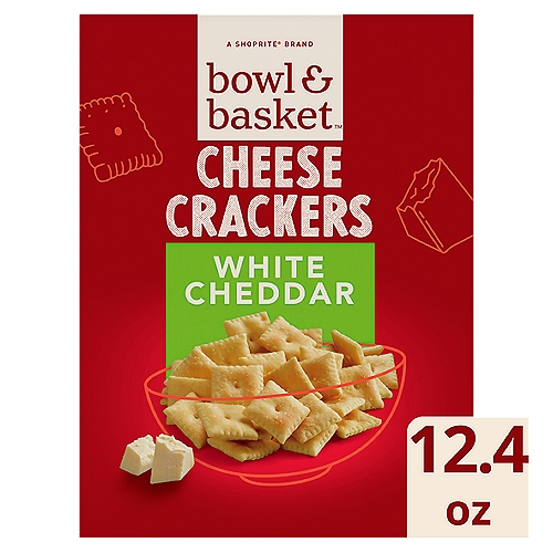 Bowl & Basket White Cheddar Cheese Crackers, 12.4 oz
