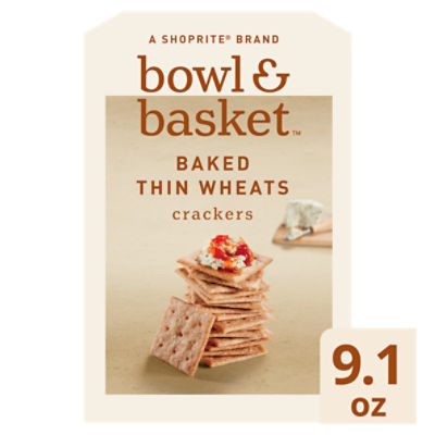 Bowl & Basket Baked Thin Wheats Crackers, 9.1 oz
