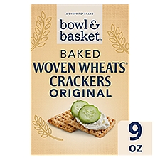 Bowl & Basket Crackers Baked Woven Wheats, 9 Ounce