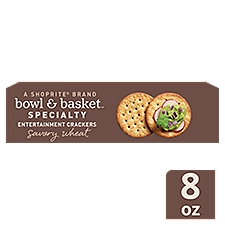 Bowl & Basket Specialty Savory Wheat Entertainment Crackers, 8 oz