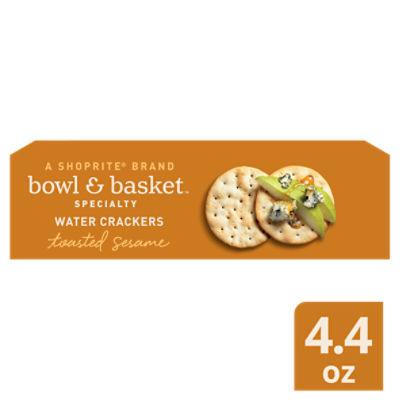 Bowl & Basket Specialty Toasted Sesame Water Crackers, 4.4 oz