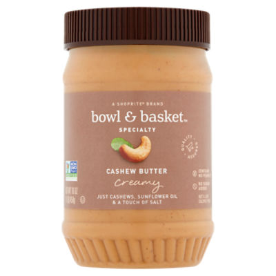 Bowl & Basket Specialty Creamy Cashew Butter, 16 oz, 16 Ounce