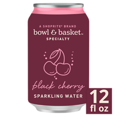 Bowl & Basket Specialty Black Cherry Sparkling Water, 12 fl oz