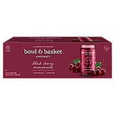Bowl & Basket Specialty Sparkling Water Black Cherry, 144 Fluid ounce
