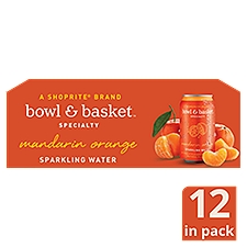 Bowl & Basket Specialty Sparkling Water Mandarin Orange, 144 Fluid ounce