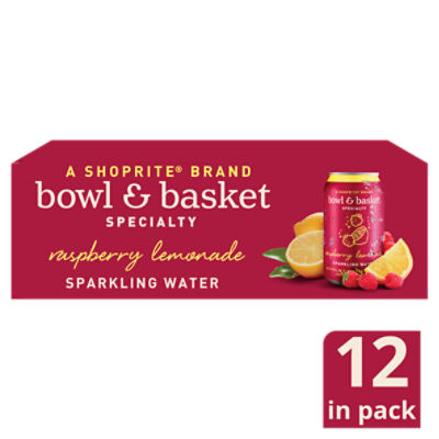 Bowl & Basket Specialty Raspberry Lemonade Sparkling Water, 12 fl oz