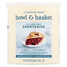 Bowl & Basket Shortening, All-Vegetable, 3 Pound
