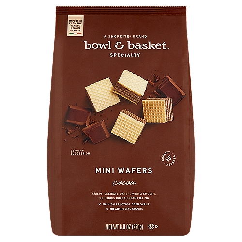 Bowl & Basket Specialty Cocoa Mini Wafers, 8.8 oz