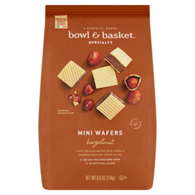 Bowl & Basket Specialty Hazelnut Mini Wafers, 8.8 oz