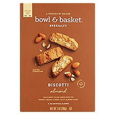 Bowl & Basket Specialty Almond, Biscotti, 7 Ounce