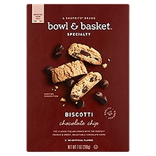 Bowl & Basket Specialty Chocolate Chip Biscotti, 7 oz, 7 Ounce