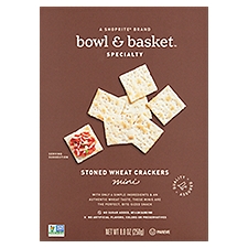 Bowl & Basket Specialty Mini Stoned Wheat Crackers, 8.8 oz