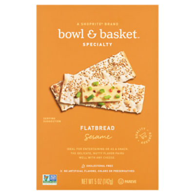 Bowl & Basket Specialty Sesame Flatbread, 5 oz