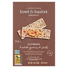 Bowl & Basket Specialty 5 Whole Grains & Seeds, Flatbread, 5 Ounce