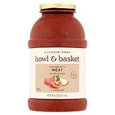 Bowl & Basket Pasta Sauce Flavored with Meat, 45 Ounce