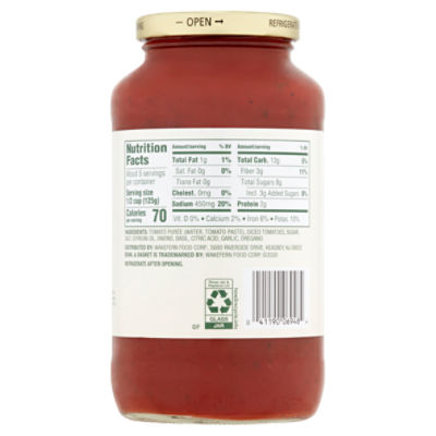 Bowl Basket Tomato Basil Pasta Sauce 24 oz Price Rite