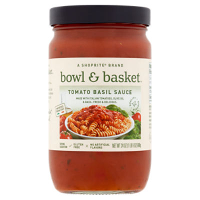 Bowl & Basket Tomato Basil Sauce, 24 oz