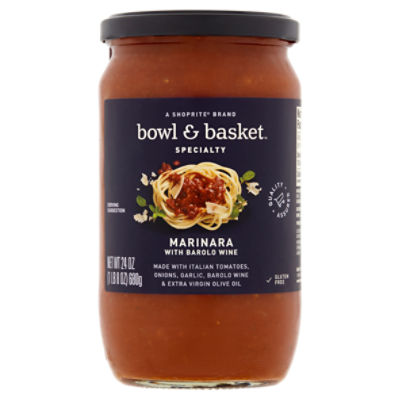 Bowl & Basket Specialty Marinara with Barolo Wine Sauce, 24 oz