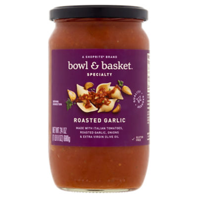 Bowl & Basket Specialty Roasted Garlic Sauce, 24 oz, 24 Ounce