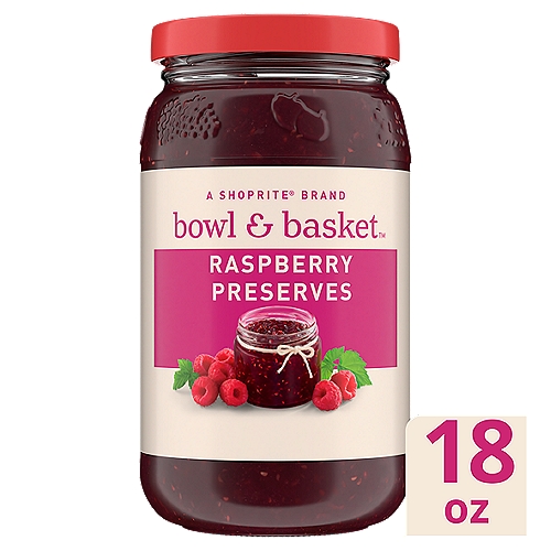 Bowl & Basket Raspberry Preserves, 18 oz