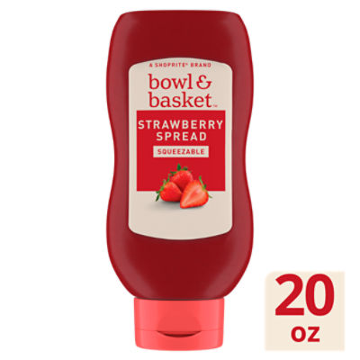 Bowl & Basket Squeezable Strawberry Spread, 20 oz, 20 Ounce