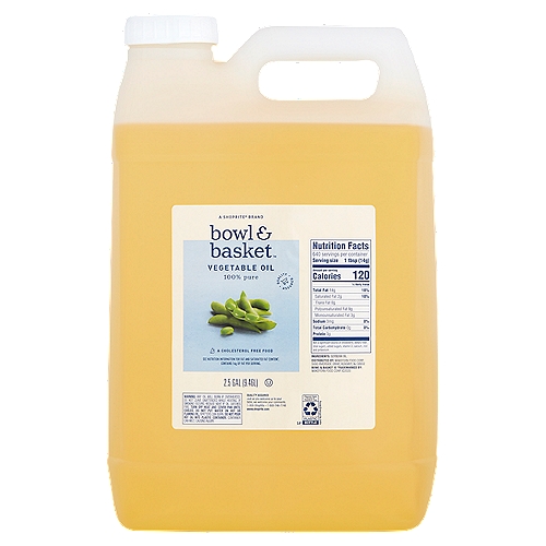 Bowl & Basket 100% Pure Vegetable Oil, 2.5 gal