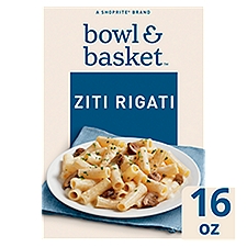 Bowl & Basket Ziti Rigati Pasta, 16 oz, 16 Ounce