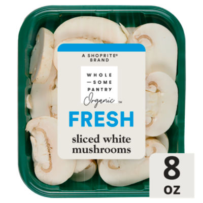 Wholesome Pantry Organic Sliced White Mushrooms, 8 oz