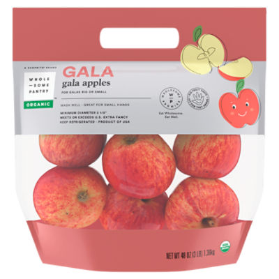 Fresh Organic Gala Apples, 3 lb Bag